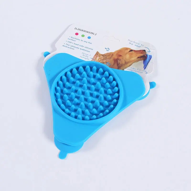 Interactive Pet Suction Cup Slow Feeder Bowl – Lick Mat & Anxiety Relief Wall-Mount Treats Dispenser for Dogs and Cats