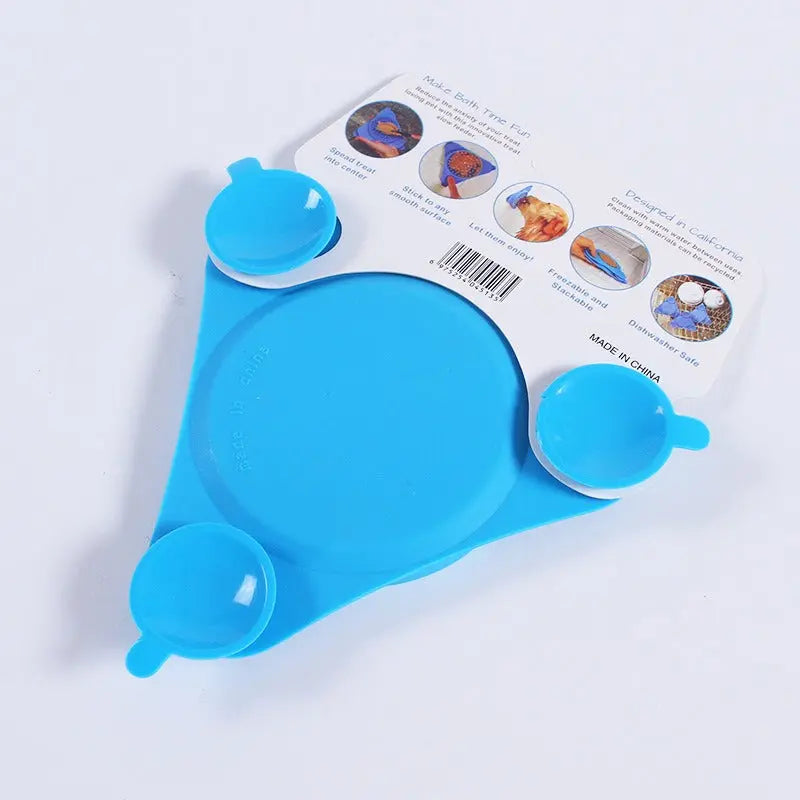 Interactive Pet Suction Cup Slow Feeder Bowl – Lick Mat & Anxiety Relief Wall-Mount Treats Dispenser for Dogs and Cats