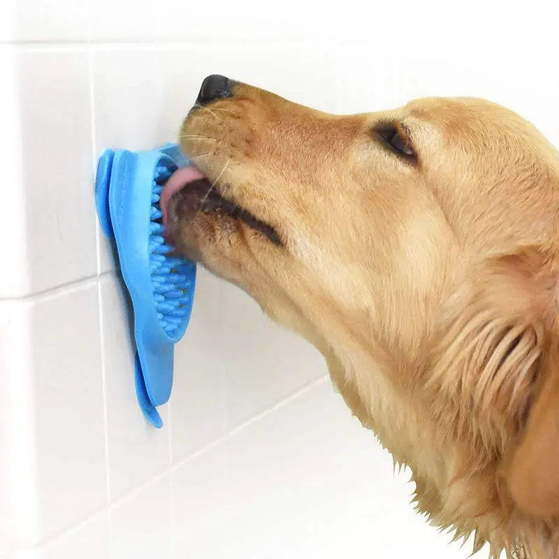 Interactive Pet Suction Cup Slow Feeder Bowl – Lick Mat & Anxiety Relief Wall-Mount Treats Dispenser for Dogs and Cats